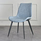 Contemporary Style Chair Dining Armless Chair with Metal Legs for Kitchen Light Blue 1 Piece Clearhalo ' kitchen&dining_furn' 'Dining Chairs' 'Dining Tables & Seating' 'dining_chair' 'furn' 'furn_dining_chair' 'Furniture' 'furniture_dining_chair' 'Kitchen & Dining Furniture' 'kitchen' 4613134