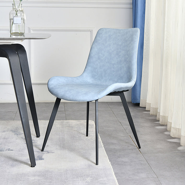 Contemporary Style Chair Dining Armless Chair with Metal Legs for Kitchen Clearhalo ' kitchen&dining_furn' 'Dining Chairs' 'Dining Tables & Seating' 'dining_chair' 'furn' 'furn_dining_chair' 'Furniture' 'furniture_dining_chair' 'Kitchen & Dining Furniture' 'kitchen' 4613146