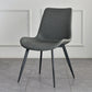 Contemporary Style Chair Dining Armless Chair with Metal Legs for Kitchen Dark Gray 1 Piece Clearhalo ' kitchen&dining_furn' 'Dining Chairs' 'Dining Tables & Seating' 'dining_chair' 'furn' 'furn_dining_chair' 'Furniture' 'furniture_dining_chair' 'Kitchen & Dining Furniture' 'kitchen' 4613150
