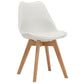 Scandinavian Wood Dining Kitchen Room Side Chair Solid Back Chair White 1 Piece Clearhalo ' kitchen&dining_furn' 'Dining Chairs' 'Dining Tables & Seating' 'dining_chair' 'Furniture' 'furniture_dining_chair' 'Kitchen & Dining Furniture' 'kitchen' 4613166