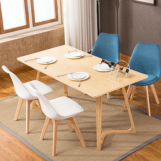 Scandinavian Wood Dining Kitchen Room Side Chair Solid Back Chair Clearhalo ' kitchen&dining_furn' 'Dining Chairs' 'Dining Tables & Seating' 'dining_chair' 'Furniture' 'furniture_dining_chair' 'Kitchen & Dining Furniture' 'kitchen' 4613168