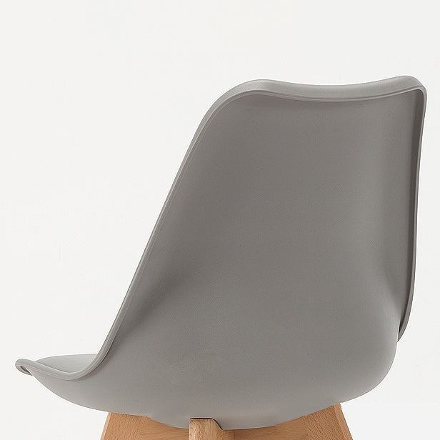 Scandinavian Wood Dining Kitchen Room Side Chair Solid Back Chair Clearhalo ' kitchen&dining_furn' 'Dining Chairs' 'Dining Tables & Seating' 'dining_chair' 'Furniture' 'furniture_dining_chair' 'Kitchen & Dining Furniture' 'kitchen' 4613180