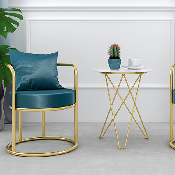 Nordic Style Metal Dining Room Chair Upholstered Arm Chairs for Restaurant Use Clearhalo ' kitchen&dining_furn' 'Dining Chairs' 'Dining Tables & Seating' 'dining_chair' 'furn' 'furn_dining_chair' 'Furniture' 'furniture_dining_chair' 'Kitchen & Dining Furniture' 'kitchen' 4613187