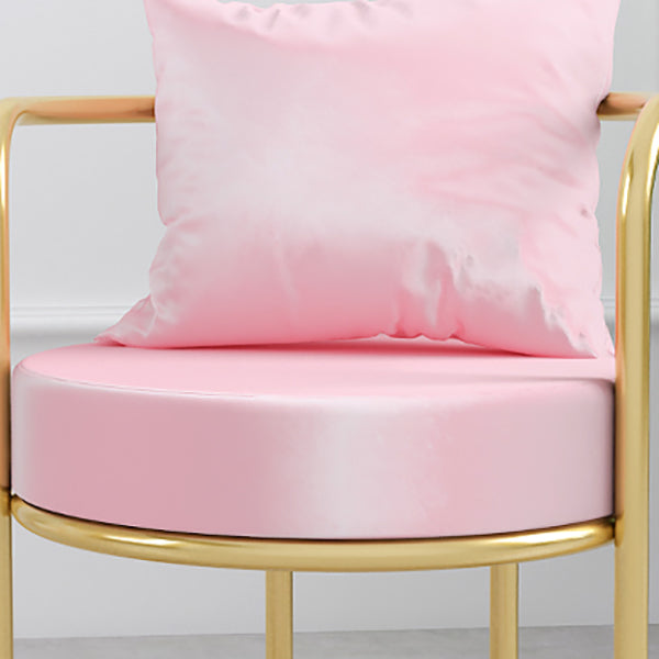 Nordic Style Metal Dining Room Chair Upholstered Arm Chairs for Restaurant Use Clearhalo ' kitchen&dining_furn' 'Dining Chairs' 'Dining Tables & Seating' 'dining_chair' 'furn' 'furn_dining_chair' 'Furniture' 'furniture_dining_chair' 'Kitchen & Dining Furniture' 'kitchen' 4613197