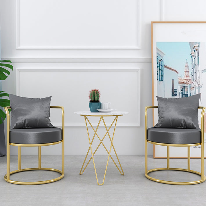 Nordic Style Metal Dining Room Chair Upholstered Arm Chairs for Restaurant Use Clearhalo ' kitchen&dining_furn' 'Dining Chairs' 'Dining Tables & Seating' 'dining_chair' 'furn' 'furn_dining_chair' 'Furniture' 'furniture_dining_chair' 'Kitchen & Dining Furniture' 'kitchen' 4613208