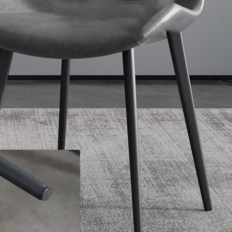 Contemporary Style Chair Dining Armless Chairs with Metal Legs for Kitchen Clearhalo ' kitchen&dining_furn' 'Dining Chairs' 'Dining Tables & Seating' 'dining_chair' 'furn' 'furn_dining_chair' 'Furniture' 'furniture_dining_chair' 'Kitchen & Dining Furniture' 'kitchen' 4613256