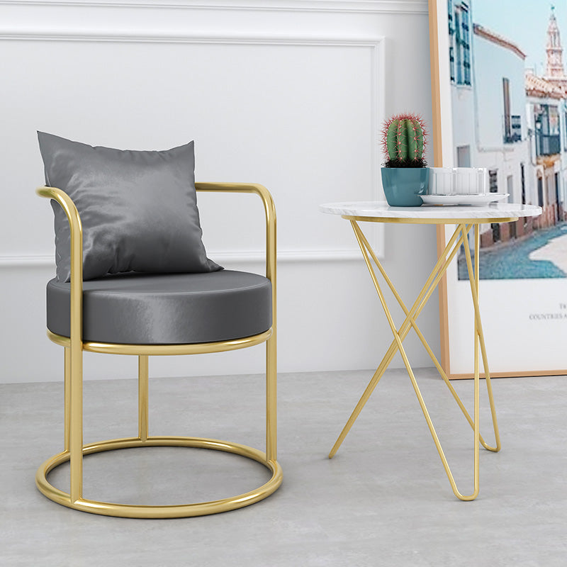 Glam Metal Dining Room Chairs Velvet Side Chair for Home Use Clearhalo ' kitchen&dining_furn' 'Dining Chairs' 'Dining Tables & Seating' 'dining_chair' 'furn' 'furn_dining_chair' 'Furniture' 'furniture_dining_chair' 'Kitchen & Dining Furniture' 'kitchen' 4613317