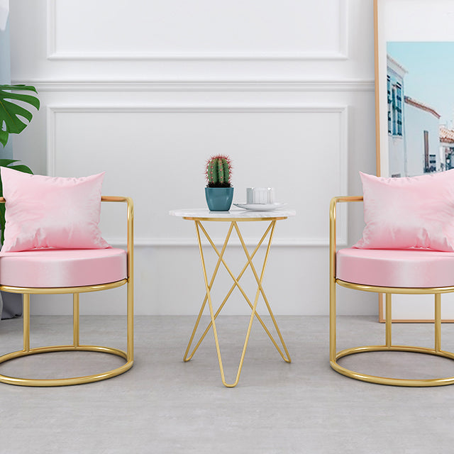 Glam Metal Dining Room Chairs Velvet Side Chair for Home Use Clearhalo ' kitchen&dining_furn' 'Dining Chairs' 'Dining Tables & Seating' 'dining_chair' 'furn' 'furn_dining_chair' 'Furniture' 'furniture_dining_chair' 'Kitchen & Dining Furniture' 'kitchen' 4613322