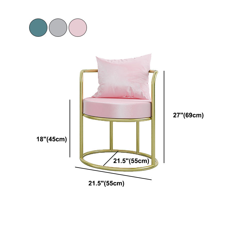 Glam Metal Dining Room Chairs Velvet Side Chair for Home Use Clearhalo ' kitchen&dining_furn' 'Dining Chairs' 'Dining Tables & Seating' 'dining_chair' 'furn' 'furn_dining_chair' 'Furniture' 'furniture_dining_chair' 'Kitchen & Dining Furniture' 'kitchen' 4613323