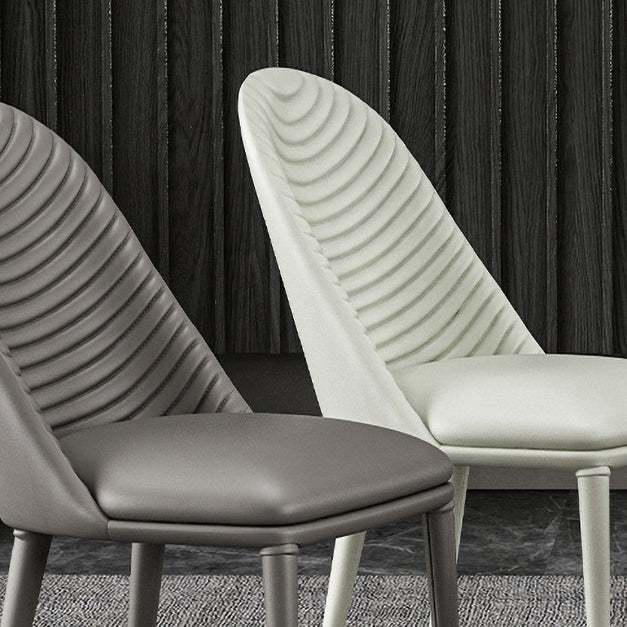 Designer Style Parsons Home Side Matte Finish Leather Dining Chair Clearhalo ' kitchen&dining_furn' 'Dining Chairs' 'Dining Tables & Seating' 'dining_chair' 'Furniture' 'furniture_dining_chair' 'Kitchen & Dining Furniture' 'kitchen' 4613358