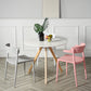 Scandinavian Plastic Dining Armless Chair Open Back Side Chair Clearhalo ' kitchen&dining_furn' 'Dining Chairs' 'Dining Tables & Seating' 'dining_chair' 'furn' 'furn_dining_chair' 'Furniture' 'furniture_dining_chair' 'Kitchen & Dining Furniture' 'kitchen' 4613377