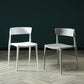 Scandinavian Plastic Dining Armless Chair Open Back Side Chair Clearhalo ' kitchen&dining_furn' 'Dining Chairs' 'Dining Tables & Seating' 'dining_chair' 'furn' 'furn_dining_chair' 'Furniture' 'furniture_dining_chair' 'Kitchen & Dining Furniture' 'kitchen' 4613391