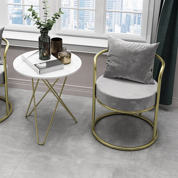 Nordic Style Metal Dining Room Chairs Velvet Dining Chair for Restaurant Use Clearhalo ' kitchen&dining_furn' 'Dining Chairs' 'Dining Tables & Seating' 'dining_chair' 'furn' 'furn_dining_chair' 'Furniture' 'furniture_dining_chair' 'Kitchen & Dining Furniture' 'kitchen' 4613419