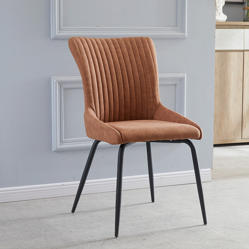 Modern Leather Living Room Side Chair Parsons Matte Finish Dining Chair Clearhalo ' kitchen&dining_furn' 'Dining Chairs' 'Dining Tables & Seating' 'dining_chair' 'furn' 'furn_dining_chair' 'Furniture' 'furniture_dining_chair' 'Kitchen & Dining Furniture' 'kitchen' 4613435