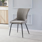Modern Leather Living Room Side Chair Parsons Matte Finish Dining Chair Dark Gray 1 Piece Clearhalo ' kitchen&dining_furn' 'Dining Chairs' 'Dining Tables & Seating' 'dining_chair' 'furn' 'furn_dining_chair' 'Furniture' 'furniture_dining_chair' 'Kitchen & Dining Furniture' 'kitchen' 4613436