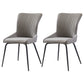 Modern Leather Living Room Side Chair Parsons Matte Finish Dining Chair Dark Gray 2 Piece Set Clearhalo ' kitchen&dining_furn' 'Dining Chairs' 'Dining Tables & Seating' 'dining_chair' 'furn' 'furn_dining_chair' 'Furniture' 'furniture_dining_chair' 'Kitchen & Dining Furniture' 'kitchen' 4613438