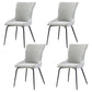 Modern Leather Living Room Side Chair Parsons Matte Finish Dining Chair Light Gray 4 Piece Set Clearhalo ' kitchen&dining_furn' 'Dining Chairs' 'Dining Tables & Seating' 'dining_chair' 'furn' 'furn_dining_chair' 'Furniture' 'furniture_dining_chair' 'Kitchen & Dining Furniture' 'kitchen' 4613445