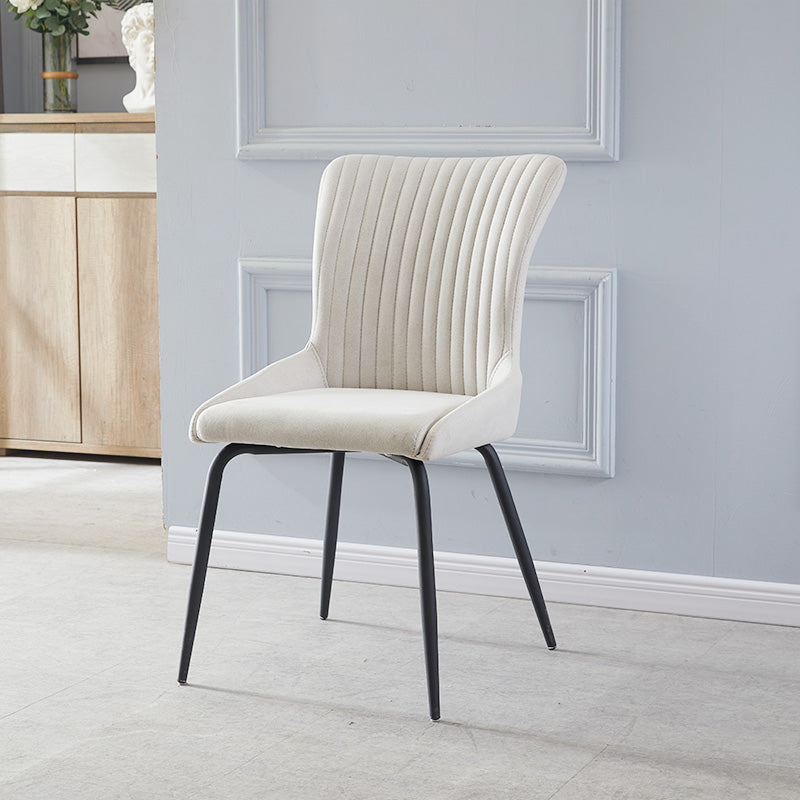 Modern Leather Living Room Side Chair Parsons Matte Finish Dining Chair White 1 Piece Clearhalo ' kitchen&dining_furn' 'Dining Chairs' 'Dining Tables & Seating' 'dining_chair' 'furn' 'furn_dining_chair' 'Furniture' 'furniture_dining_chair' 'Kitchen & Dining Furniture' 'kitchen' 4613447