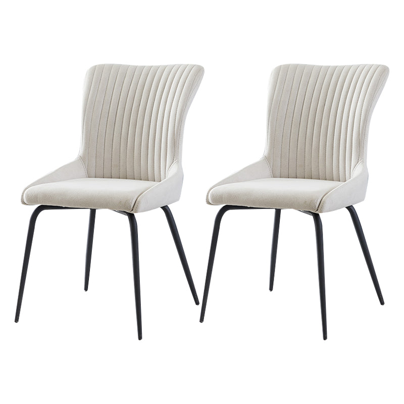 Modern Leather Living Room Side Chair Parsons Matte Finish Dining Chair White 2 Piece Set Clearhalo ' kitchen&dining_furn' 'Dining Chairs' 'Dining Tables & Seating' 'dining_chair' 'furn' 'furn_dining_chair' 'Furniture' 'furniture_dining_chair' 'Kitchen & Dining Furniture' 'kitchen' 4613449