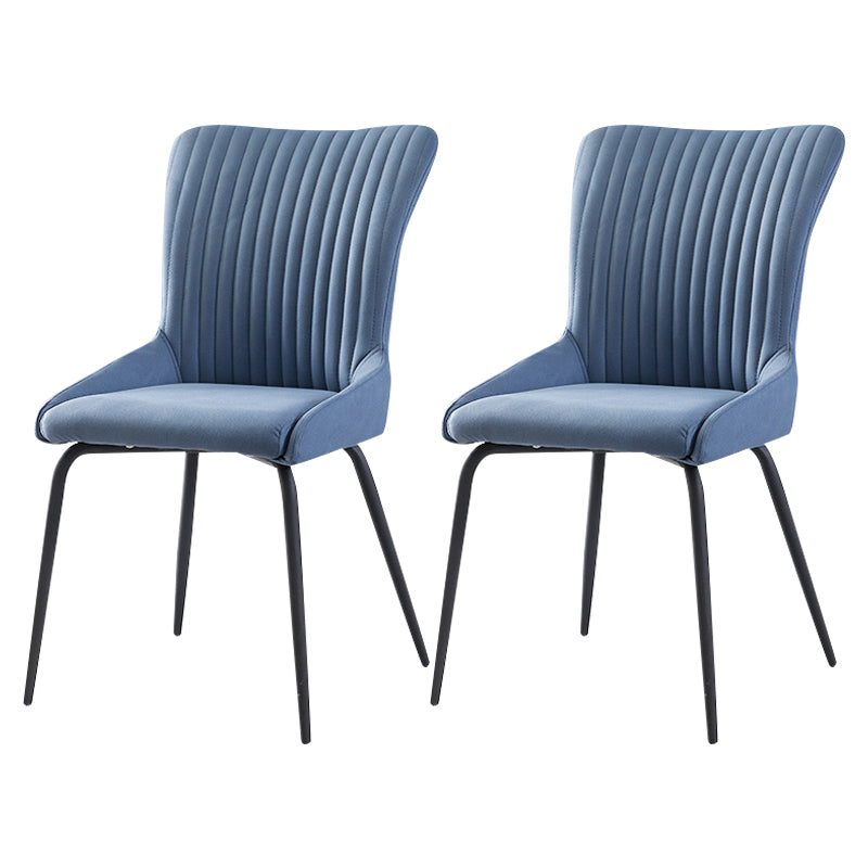 Modern Leather Living Room Side Chair Parsons Matte Finish Dining Chair Blue 2 Piece Set Clearhalo ' kitchen&dining_furn' 'Dining Chairs' 'Dining Tables & Seating' 'dining_chair' 'furn' 'furn_dining_chair' 'Furniture' 'furniture_dining_chair' 'Kitchen & Dining Furniture' 'kitchen' 4613458