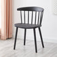 Scandinavian Plastic Dining Kitchen Room Chair Windsor Back Side Chair Black 1 Piece Clearhalo ' kitchen&dining_furn' 'Dining Chairs' 'Dining Tables & Seating' 'dining_chair' 'furn' 'furn_dining_chair' 'Furniture' 'furniture_dining_chair' 'Kitchen & Dining Furniture' 'kitchen' 4613462