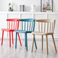 Scandinavian Plastic Dining Kitchen Room Chair Windsor Back Side Chair Clearhalo ' kitchen&dining_furn' 'Dining Chairs' 'Dining Tables & Seating' 'dining_chair' 'furn' 'furn_dining_chair' 'Furniture' 'furniture_dining_chair' 'Kitchen & Dining Furniture' 'kitchen' 4613464