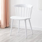 Scandinavian Plastic Dining Kitchen Room Chair Windsor Back Side Chair White 1 Piece Clearhalo ' kitchen&dining_furn' 'Dining Chairs' 'Dining Tables & Seating' 'dining_chair' 'furn' 'furn_dining_chair' 'Furniture' 'furniture_dining_chair' 'Kitchen & Dining Furniture' 'kitchen' 4613473