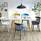 Scandinavian Plastic Dining Kitchen Room Chair Windsor Back Side Chair Clearhalo ' kitchen&dining_furn' 'Dining Chairs' 'Dining Tables & Seating' 'dining_chair' 'furn' 'furn_dining_chair' 'Furniture' 'furniture_dining_chair' 'Kitchen & Dining Furniture' 'kitchen' 4613486