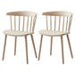Scandinavian Plastic Dining Kitchen Room Chair Windsor Back Side Chair Khaki 2 Piece Set Clearhalo ' kitchen&dining_furn' 'Dining Chairs' 'Dining Tables & Seating' 'dining_chair' 'furn' 'furn_dining_chair' 'Furniture' 'furniture_dining_chair' 'Kitchen & Dining Furniture' 'kitchen' 4613494