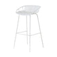 Nordic Metal Low Back Barstool Simple Indoor Tall Stool with Plastic Seat White 1 Piece Clearhalo 'Bar Furniture' 'Bar Stools' 'bar_stools' 'furn' 'furn_bar_stools' 'furniture_bar_stools' 'Kitchen & Dining Furniture' 'kitchen&dining_furn' 'kitchen' 'kitchen_furn' Furniture' 4615453