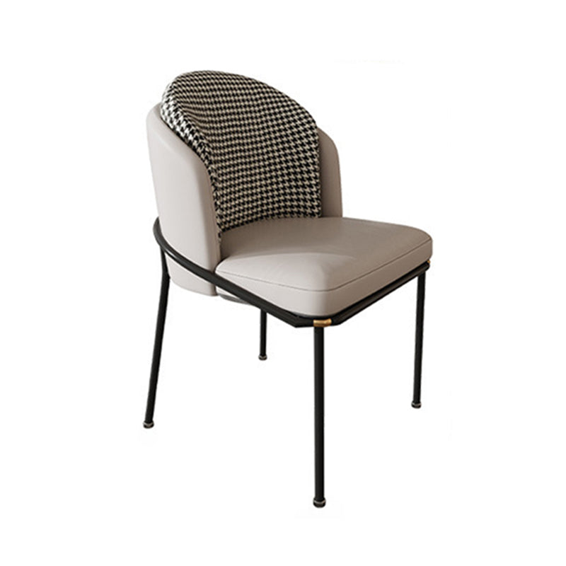 Glam Style 1/3/5 Pieces Dining Set with Stone Top Dining Furniture Set for Living Room 1 Beige Chair Clearhalo 'Dining Room Sets' 'Dining Tables & Seating' 'dining_room_set' 'furn' 'furn_dining_room_set' 'Furniture' 'furniture_dining_room_set' 'Kitchen & Dining Furniture' 'kitchen&dining_furn' 'kitchen' 4616287