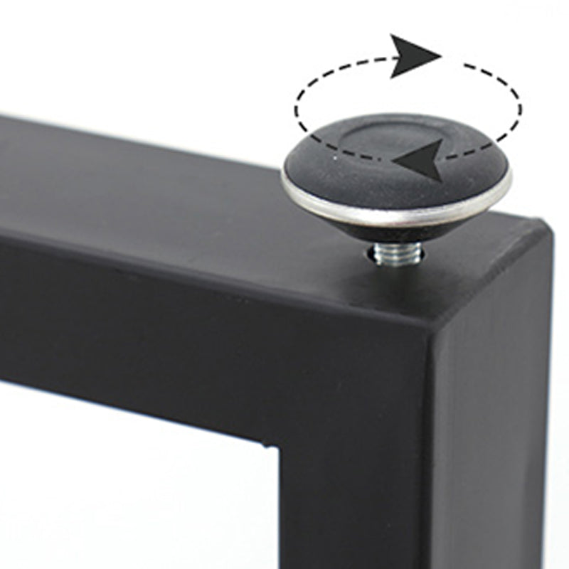 Brown Modern Style Bar Table Solid Wood and Metal Balcony Bar Table Clearhalo 'Bar Furniture' 'Bar Tables' 'bar_tables' 'furn' 'furn_bar_tables' 'Furniture' 'furniture_bar_tables' 'Kitchen & Dining Furniture' 4619926