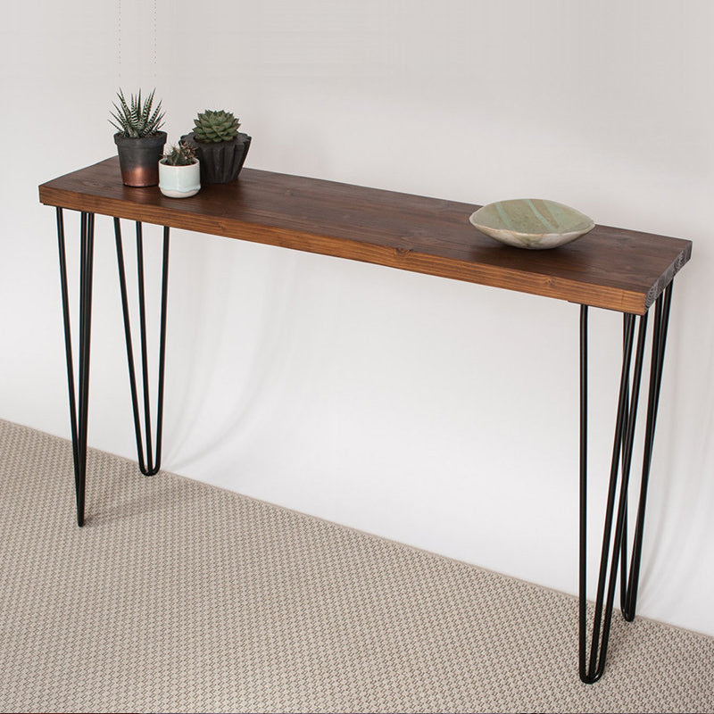 Light Brown Modern Style Bar Table in Metal and Wood Milk Tea Shop Bar Brown Without Chairs Clearhalo 'Bar Furniture' 'Bar Tables' 'bar_tables' 'furn' 'furn_bar_tables' 'Furniture' 'furniture_bar_tables' 'Kitchen & Dining Furniture' 4619937