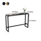 Black Glam Style Bar Table in Iron Top and Faux Marble Milk Tea Shop Bar Table Clearhalo 'Bar Furniture' 'Bar Tables' 'bar_tables' 'furn' 'furn_bar_tables' 'Furniture' 'furniture_bar_tables' 'Kitchen & Dining Furniture' 4619955