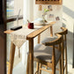 Wood Counter Height Table with Rectangle Table Top Trestle Table - 41.3" H 47.2"L x 17.7"W x 41.3"H Wood Without Chairs Clearhalo 'Bar Furniture' 'Bar Tables' 'bar_tables' 'furn' 'furn_bar_tables' 'Furniture' 'furniture_bar_tables' 'Kitchen & Dining Furniture' 4619993