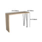 Natural Wood Counter Table with Rectangle Table Top Legs Table - 41.3" H Clearhalo 'Bar Furniture' 'Bar Tables' 'bar_tables' 'furn' 'furn_bar_tables' 'Furniture' 'furniture_bar_tables' 'Kitchen & Dining Furniture' 4620014
