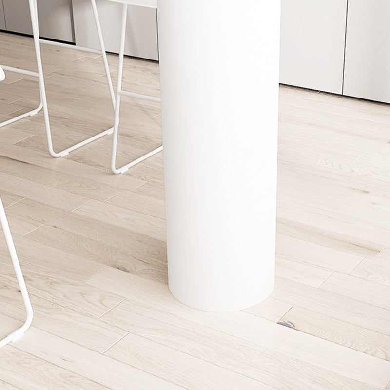 Modern Marble Bistro Table with Specialty Table Top Double Pedestal Table- 41.3" H Clearhalo 'Bar Furniture' 'Bar Tables' 'bar_tables' 'furn' 'furn_bar_tables' 'Furniture' 'furniture_bar_tables' 'Kitchen & Dining Furniture' 4620042
