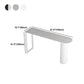 Modern Marble Bistro Table with Specialty Table Top Double Pedestal Table- 41.3" H Clearhalo 'Bar Furniture' 'Bar Tables' 'bar_tables' 'furn' 'furn_bar_tables' 'Furniture' 'furniture_bar_tables' 'Kitchen & Dining Furniture' 4620044