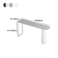 Modern Marble Bistro Table with Specialty Table Top Double Pedestal Table- 41.3" H Clearhalo 'Bar Furniture' 'Bar Tables' 'bar_tables' 'furn' 'furn_bar_tables' 'Furniture' 'furniture_bar_tables' 'Kitchen & Dining Furniture' 4620048