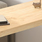 Modern Wood Hall Table with Rectangle Table Top Double Pedestal Table- 41.3" H Clearhalo 'Bar Furniture' 'Bar Tables' 'bar_tables' 'furn' 'furn_bar_tables' 'Furniture' 'furniture_bar_tables' 'Kitchen & Dining Furniture' 4620087