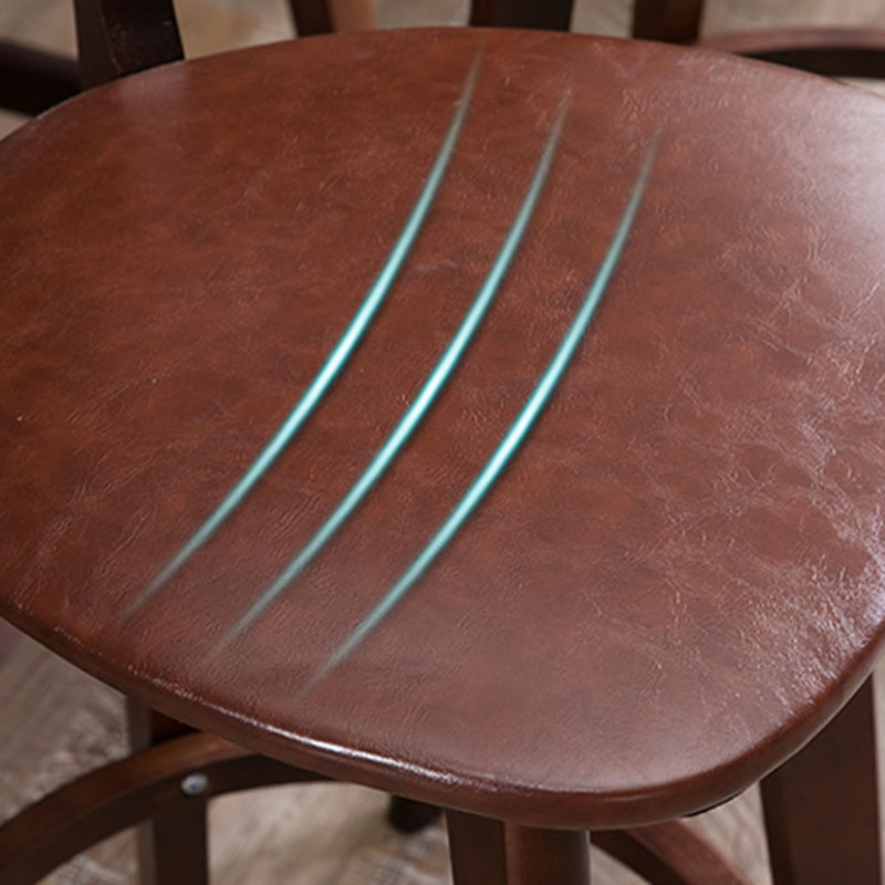 Natural Wood Upholstered Counter Stools Scandinavian Footrest Bar Stools Clearhalo 'Bar Furniture' 'Bar Stools' 'bar_stools' 'furn' 'furn_bar_stools' 'furniture_bar_stools' 'Kitchen & Dining Furniture' 'kitchen&dining_furn' 'kitchen' 'kitchen_furn' Furniture' 4620166