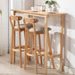 Natural Wood Upholstered Counter Stools Scandinavian Footrest Bar Stools Clearhalo 'Bar Furniture' 'Bar Stools' 'bar_stools' 'furn' 'furn_bar_stools' 'furniture_bar_stools' 'Kitchen & Dining Furniture' 'kitchen&dining_furn' 'kitchen' 'kitchen_furn' Furniture' 4620175