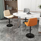 Nordic Steel Adjustable Swivel Barstool Indoor Tall Stool with Leather Seat Clearhalo 'Bar Furniture' 'Bar Stools' 'bar_stools' 'furn' 'furn_bar_stools' 'furniture_bar_stools' 'Kitchen & Dining Furniture' 'kitchen&dining_furn' 'kitchen' 'kitchen_furn' Furniture' 4620265
