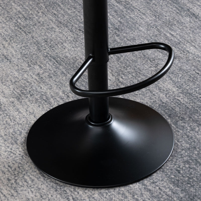 Nordic Steel Adjustable Swivel Barstool Indoor Tall Stool with Leather Seat Clearhalo 'Bar Furniture' 'Bar Stools' 'bar_stools' 'furn' 'furn_bar_stools' 'furniture_bar_stools' 'Kitchen & Dining Furniture' 'kitchen&dining_furn' 'kitchen' 'kitchen_furn' Furniture' 4620280