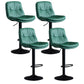 Nordic Steel Adjustable Swivel Barstool Indoor Tall Stool with Leather Seat Green 4 Piece Set Clearhalo 'Bar Furniture' 'Bar Stools' 'bar_stools' 'furn' 'furn_bar_stools' 'furniture_bar_stools' 'Kitchen & Dining Furniture' 'kitchen&dining_furn' 'kitchen' 'kitchen_furn' Furniture' 4620285