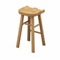 Industrial Wood Backless Barstool Simple Indoor Tall Stool with Contoured Seat Natural 1 Piece Clearhalo 'Bar Furniture' 'Bar Stools' 'bar_stools' 'furn' 'furn_bar_stools' 'furniture_bar_stools' 'Kitchen & Dining Furniture' 'kitchen&dining_furn' 'kitchen' 'kitchen_furn' Furniture' 4620338