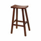 Industrial Wood Backless Barstool Simple Indoor Tall Stool with Contoured Seat Walnut 1 Piece Clearhalo 'Bar Furniture' 'Bar Stools' 'bar_stools' 'furn' 'furn_bar_stools' 'furniture_bar_stools' 'Kitchen & Dining Furniture' 'kitchen&dining_furn' 'kitchen' 'kitchen_furn' Furniture' 4620342