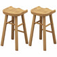 Industrial Wood Backless Barstool Simple Indoor Tall Stool with Contoured Seat Natural 2 Piece Set Clearhalo 'Bar Furniture' 'Bar Stools' 'bar_stools' 'furn' 'furn_bar_stools' 'furniture_bar_stools' 'Kitchen & Dining Furniture' 'kitchen&dining_furn' 'kitchen' 'kitchen_furn' Furniture' 4620348