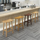 Industrial Wood Backless Barstool Simple Indoor Tall Stool with Contoured Seat Clearhalo 'Bar Furniture' 'Bar Stools' 'bar_stools' 'furn' 'furn_bar_stools' 'furniture_bar_stools' 'Kitchen & Dining Furniture' 'kitchen&dining_furn' 'kitchen' 'kitchen_furn' Furniture' 4620354