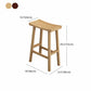 Industrial Wood Backless Barstool Simple Indoor Tall Stool with Contoured Seat Clearhalo 'Bar Furniture' 'Bar Stools' 'bar_stools' 'furn' 'furn_bar_stools' 'furniture_bar_stools' 'Kitchen & Dining Furniture' 'kitchen&dining_furn' 'kitchen' 'kitchen_furn' Furniture' 4620366